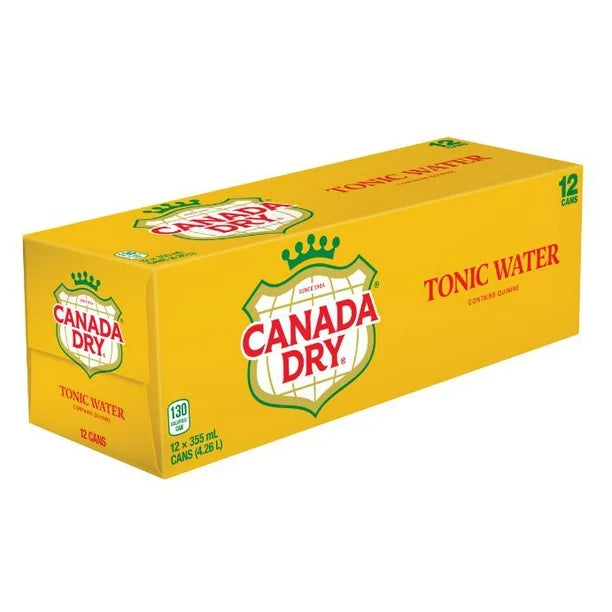 CANADA DRY TONIC WATER CANS 355ML/12CT