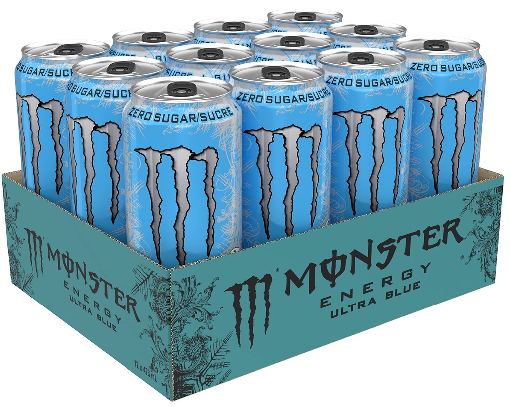 MONSTER ULTRA BLUE ZERO SUGAR 473ml 12CT (CAN)