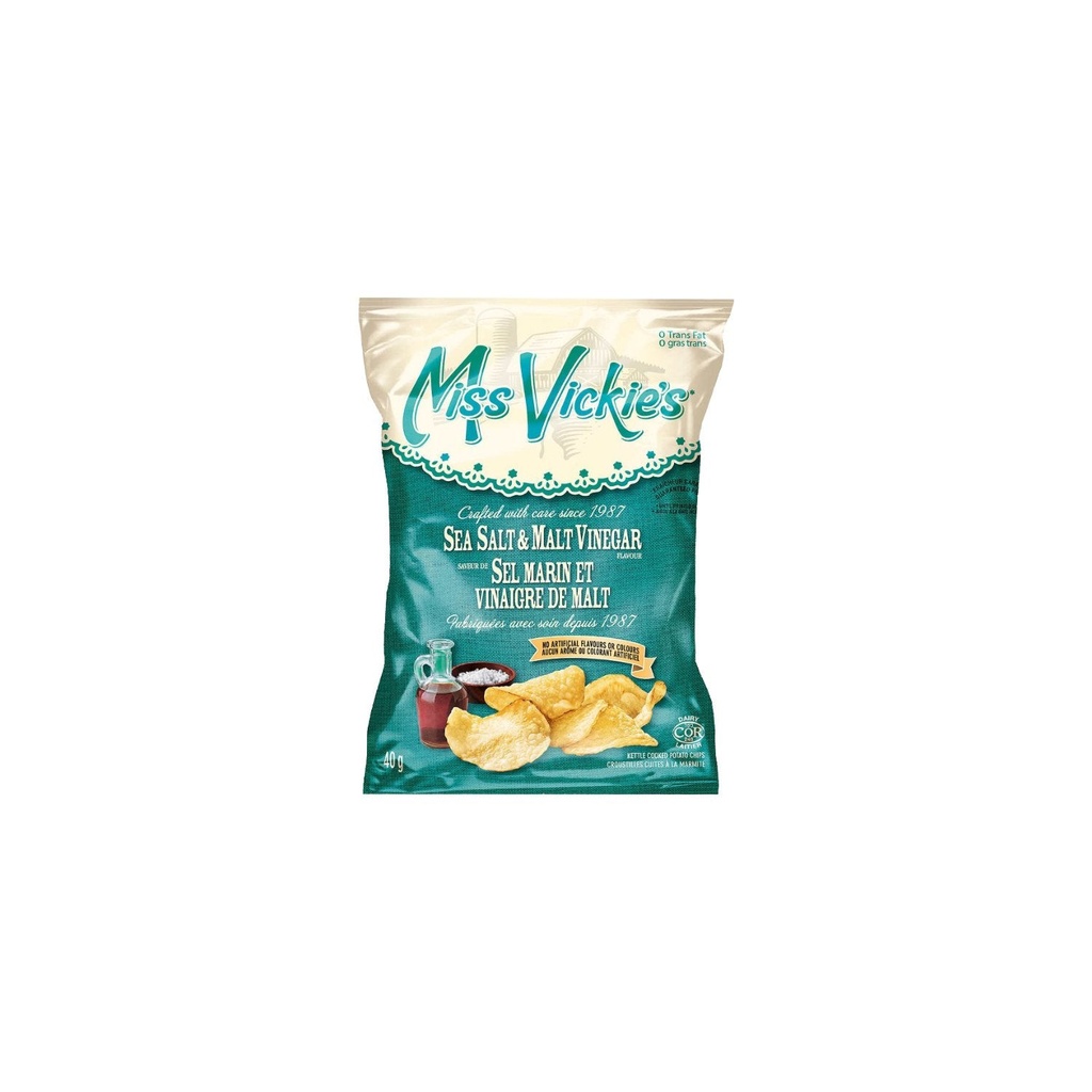 MISS VICKIE'S SEA SALT & MALT VINEGAR 40g 40CT