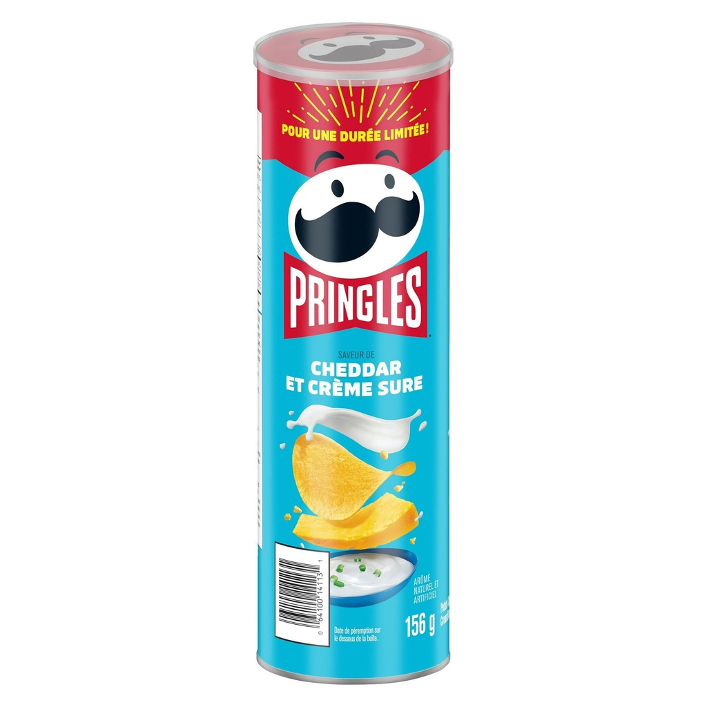 PRINGLES CHEDDAR & SOUR CREAM 156g