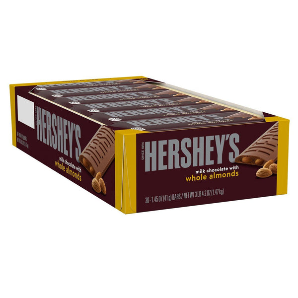 HERSHEY'S WHOLE ALMONDS 43G/ 36CT