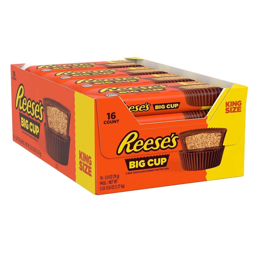 REESE'S BIG CUP PEANUT BUTTER 79G 16CT (2 CUP)