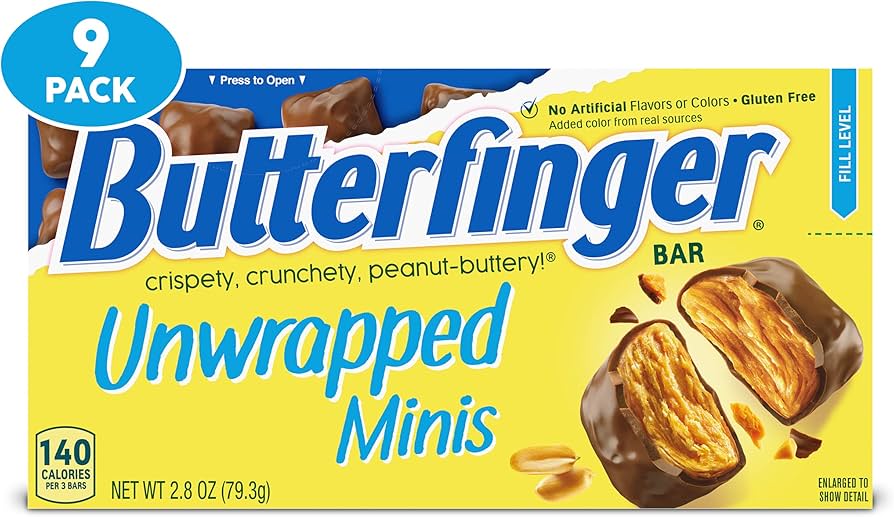 BUTTERFINGER UNWRAPPED MINIS THEAT BOX