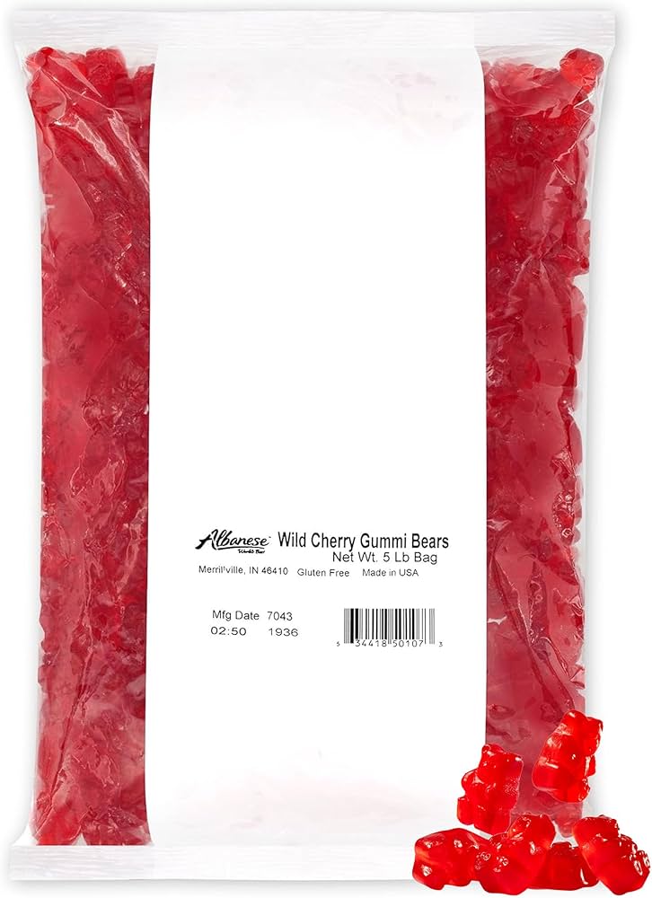 ALBAN. WILD CHERRY GUMMI BEARS 2.27KG