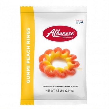 ALBANESE PEACH RINGS GUMMY 2.04KG