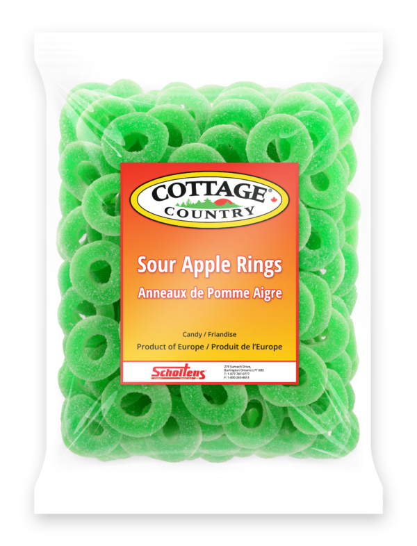 COTTAGE COUNTRY SOUR APPLE RINGS 1kg