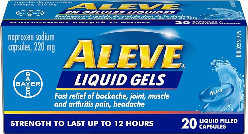 ALEVE LIQUID GELS 220MG 20PK
