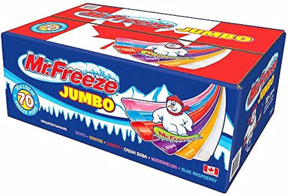 MR FREEZE JUMBO FREEZE POPS 70CT