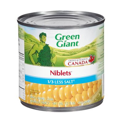 GREEN GIANT NIBLETS CORN 1/3 LESS SALT 341ML