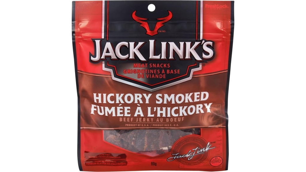 JACK LINK'S BEEF J. HICKORY SMOKED.  80g