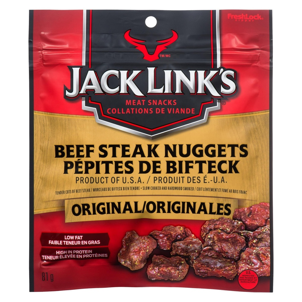 JACK LINK'S BEEF STEAK NUGGETS ORIG. 81g
