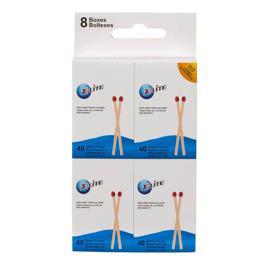 X-LITE POCKET MATCHES 8/BOXES