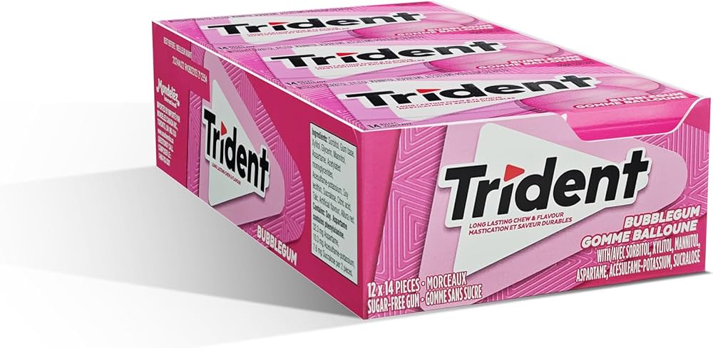 TRIDENT SUPERPACK BUBBLEGUM 12X14PCS
