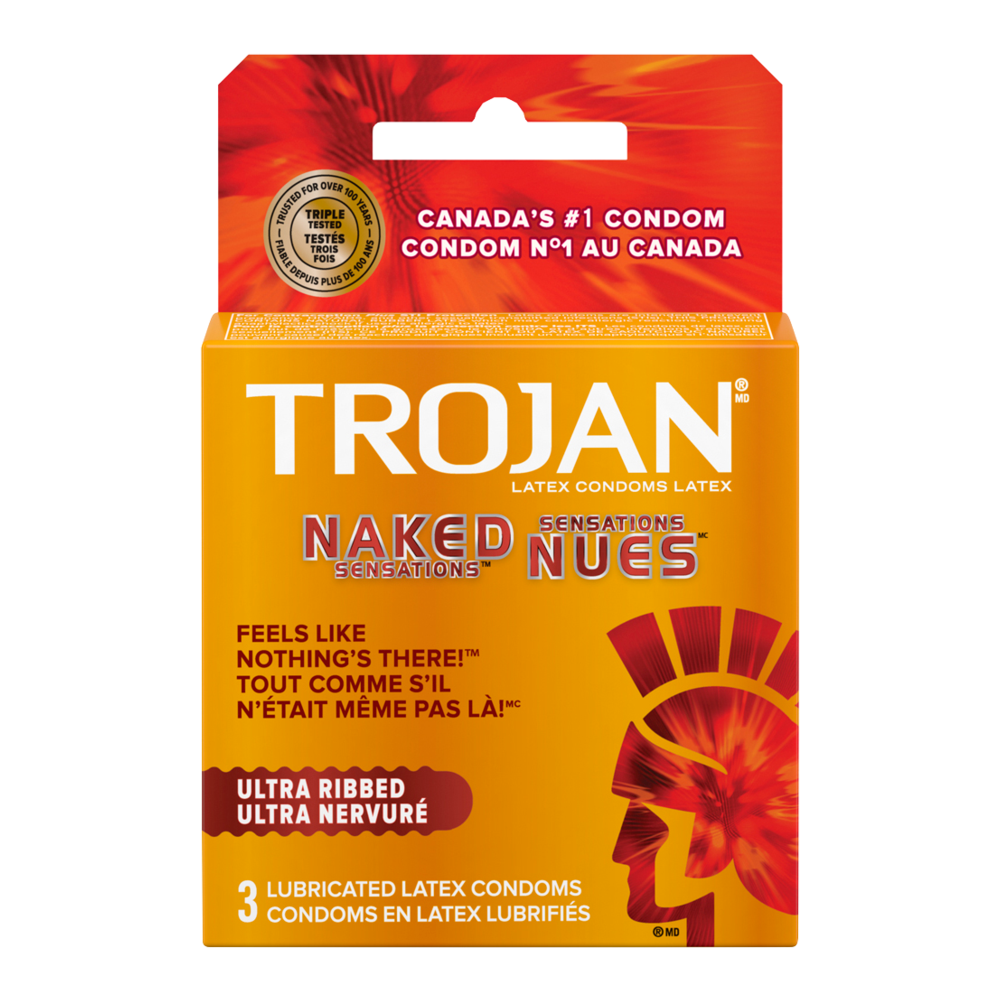  TROJAN NAKED SENSATIONS CONDOMS 3PK