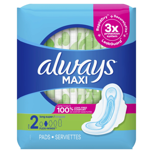 ALWAYS MAXI LONG SUPER W/ WINGS 18CT