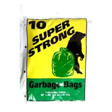 GARBAGE BAGS SUPER STRONG 20x10CT