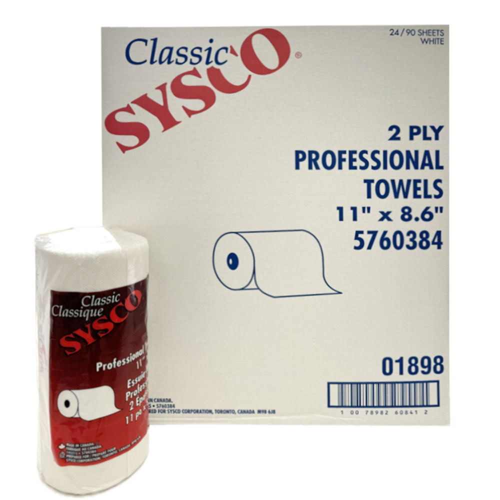 SYSCO 2 PLY PAPER TOWEL ROLL