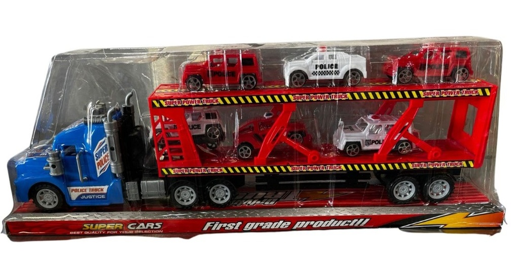 Truck with cars