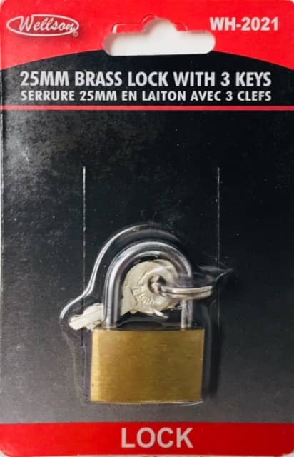 BRASS LOCK 25MM