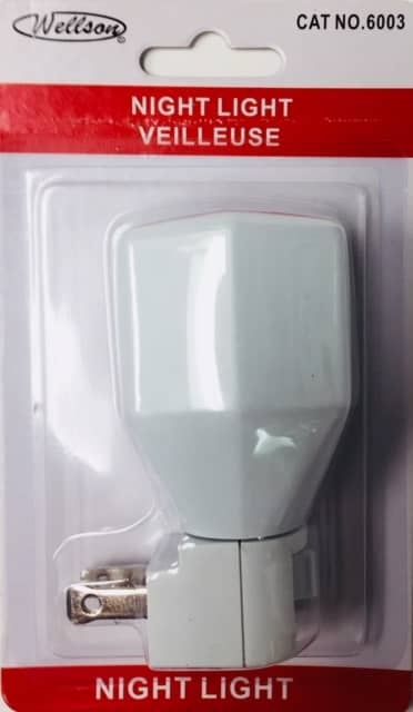 Night light on/off switch