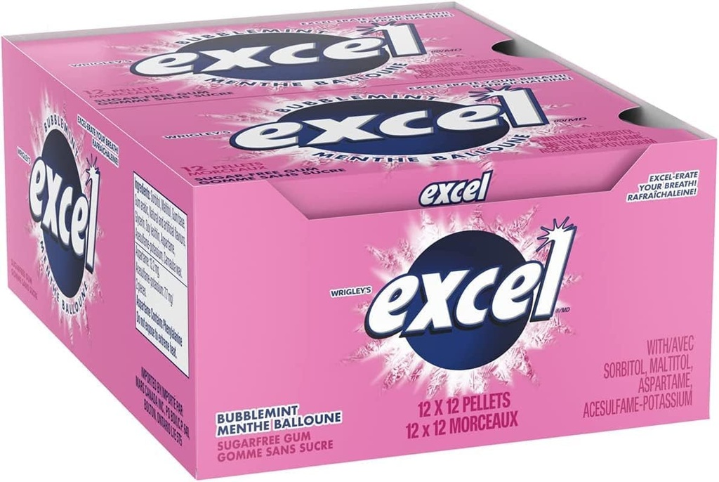 EXCEL BUBBLEMINT 12/PK