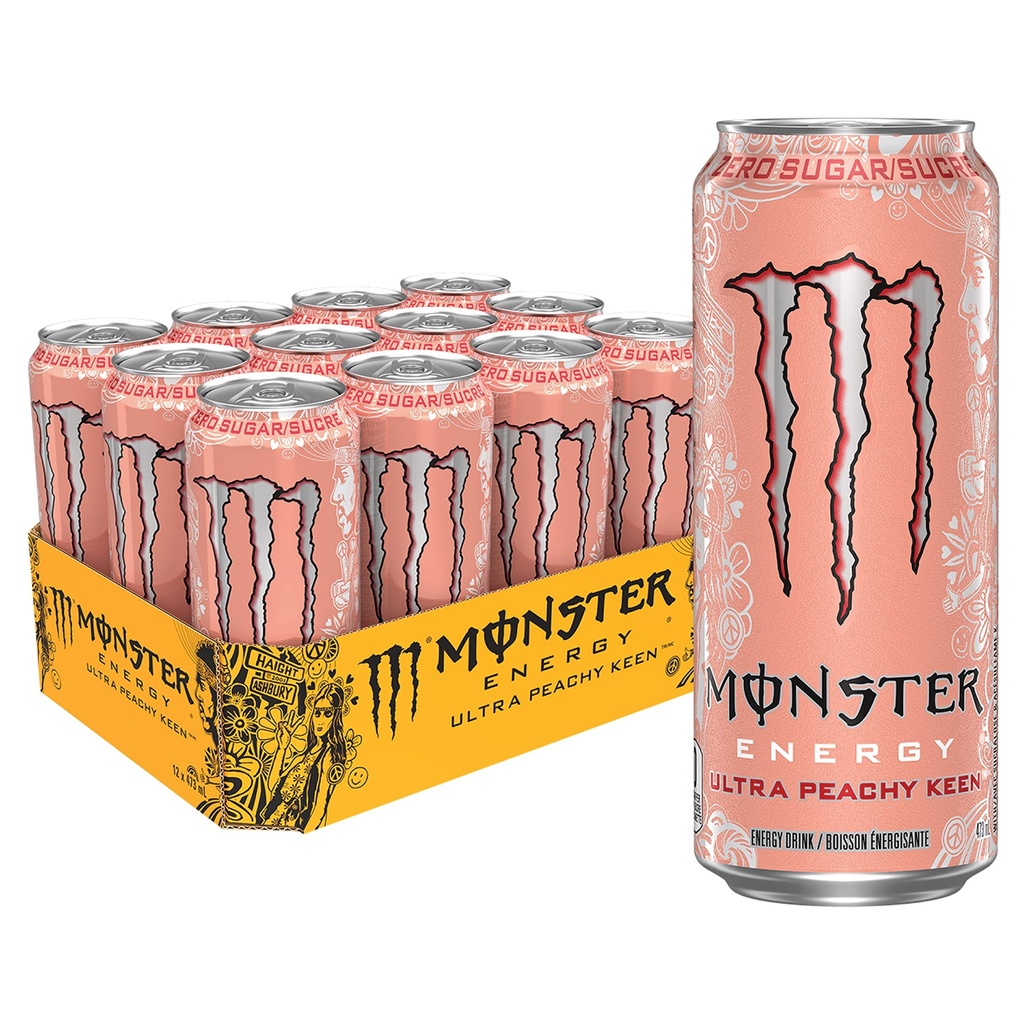 MONSTER ULTRA PEACH 473ML 12CT 