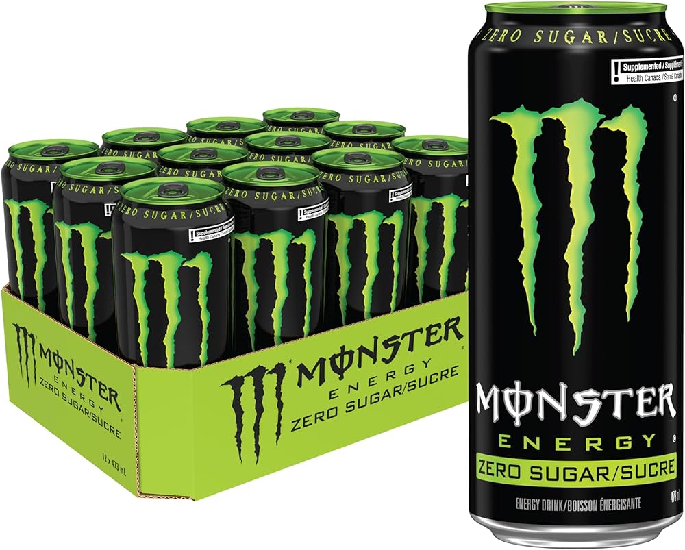 MONSTER ENERGY DRINK ZERO 473ML/ 12CT
