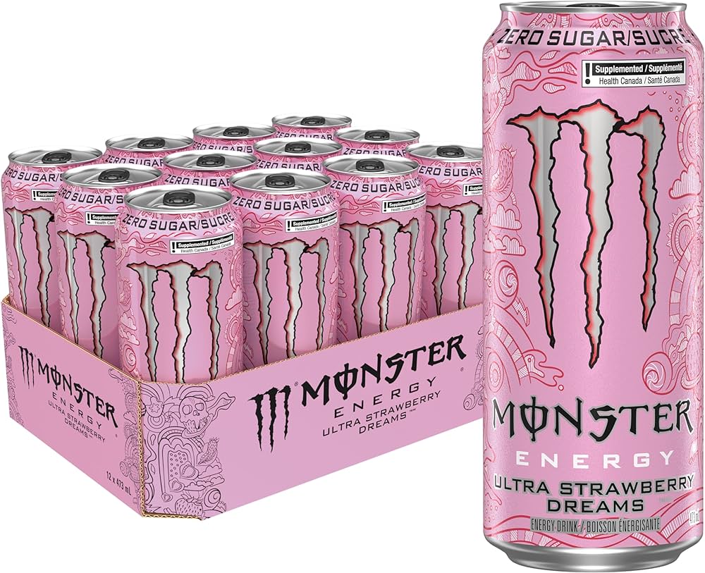 MONSTER ULTRA STRAW. DREAM 473ml x 12CT 