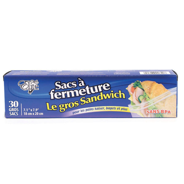 ZIPPER BAGS 7.1"X7.9" / 30PK