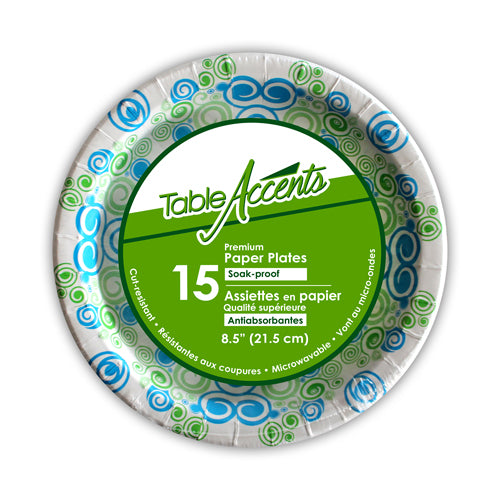 PAPER PLATE 8.5' /15PK