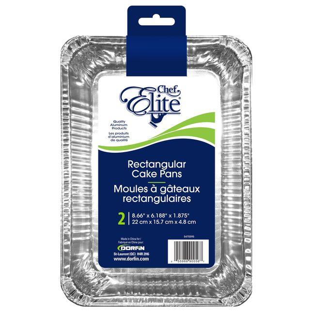 RECTANGULAR CAKE PANS 8.66" 2pk