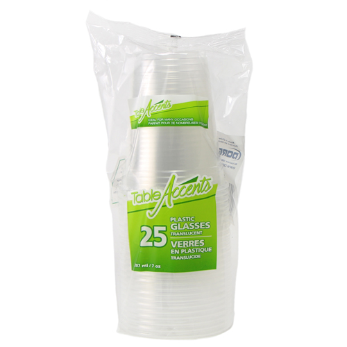 PLASTIC CUPS 7oz / 25PK 