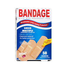 INSTANT AID SHEER MULTIPLE BANDAGE /50PK 