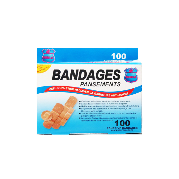 INSTANT AID ASSORTED BANDAGE 100/pk