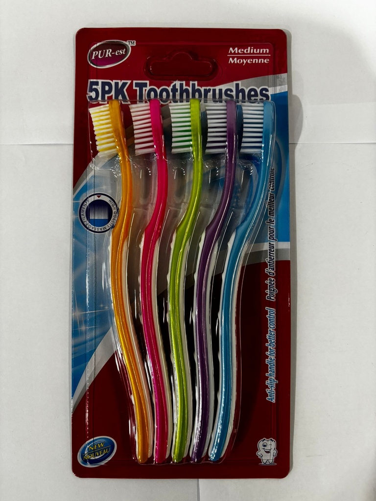 TOOTHBRUSHES 5/PK