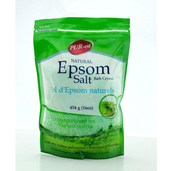 Purest Epsom Salt green tea 454g