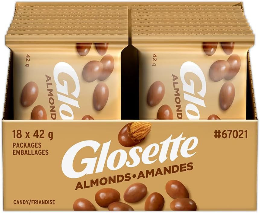 GLOSETTE ALMONDS 42G/18CT