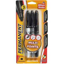 PERMANET MARKER ASST / 3PK 