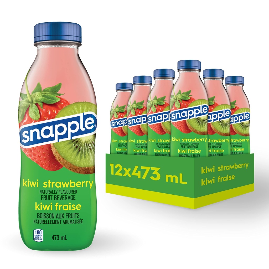 SNAPPLE KIWI STRAW. 473ML/12CT