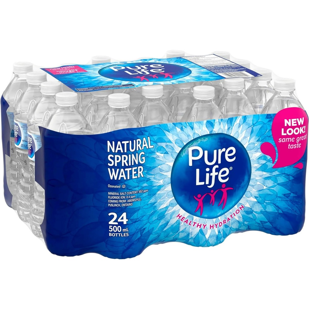 PURE LIFE SPRING WATER 500ML 24CT