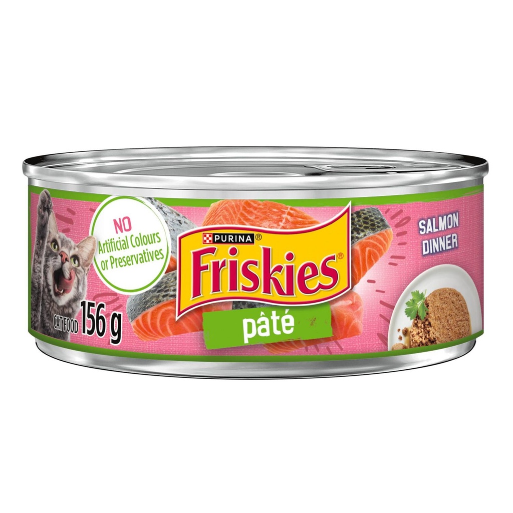 FRISKIES PATE SALMON DINNER 156MG 