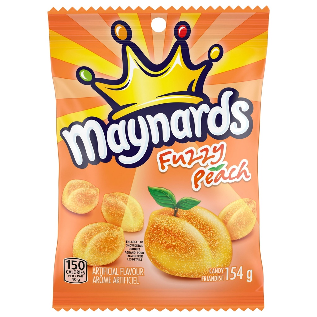 MAYNARDS FUZZY PEACH BAG150G 