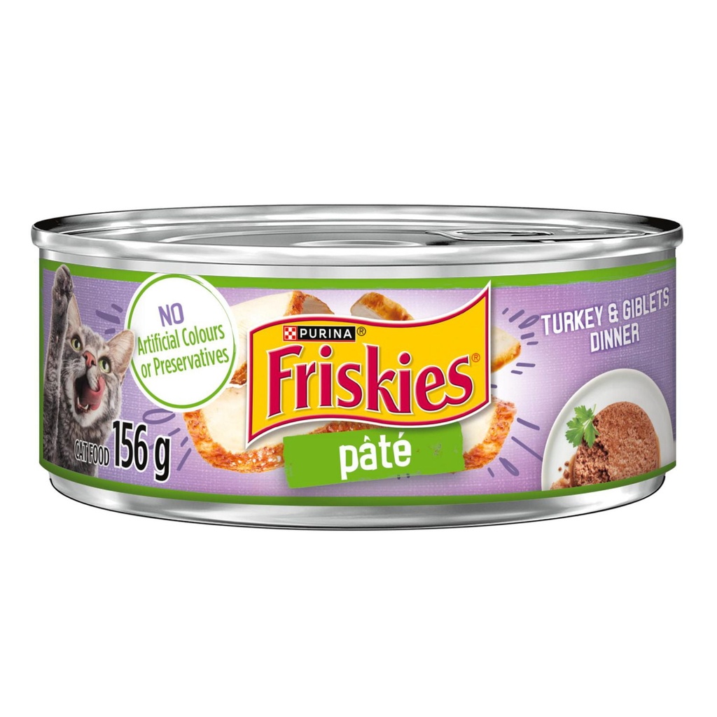 FRISKIES PATE TURKEY & GIBLETS 156G 