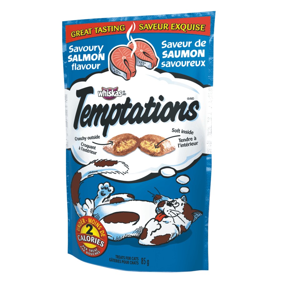 WHISKAS TEMPTATIONS SALMON 85G 