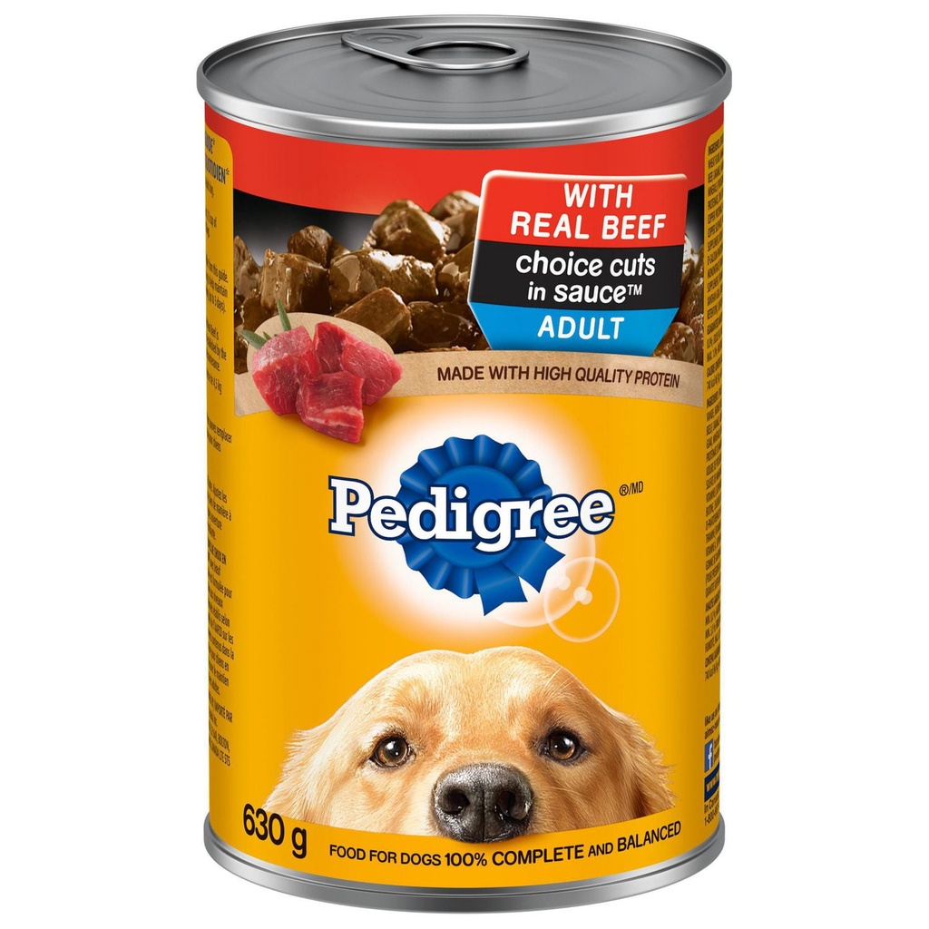 PEDIGREE DOG FOOD W/ BEEF 630G