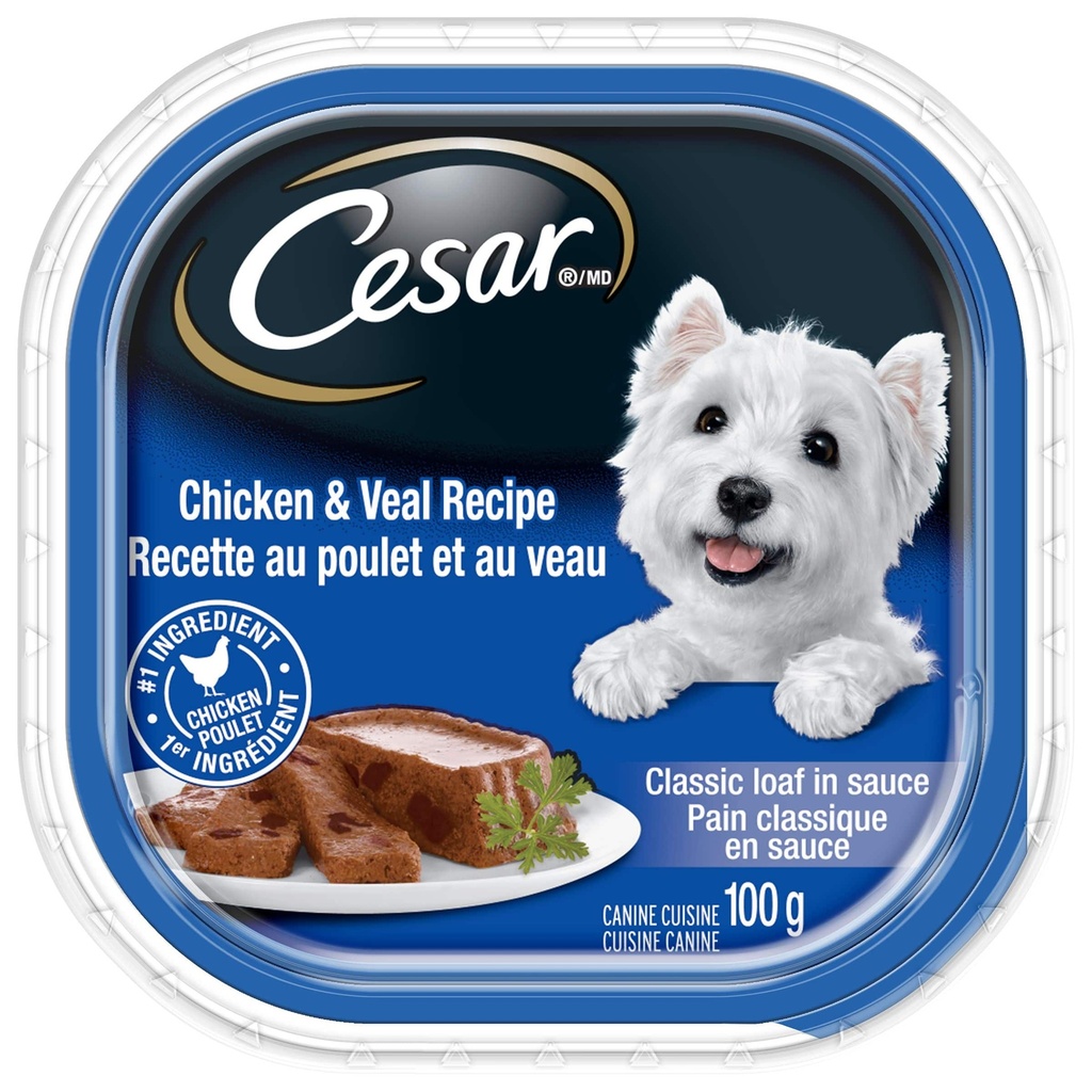 CESAR CHICKEN & VEAL 100G 