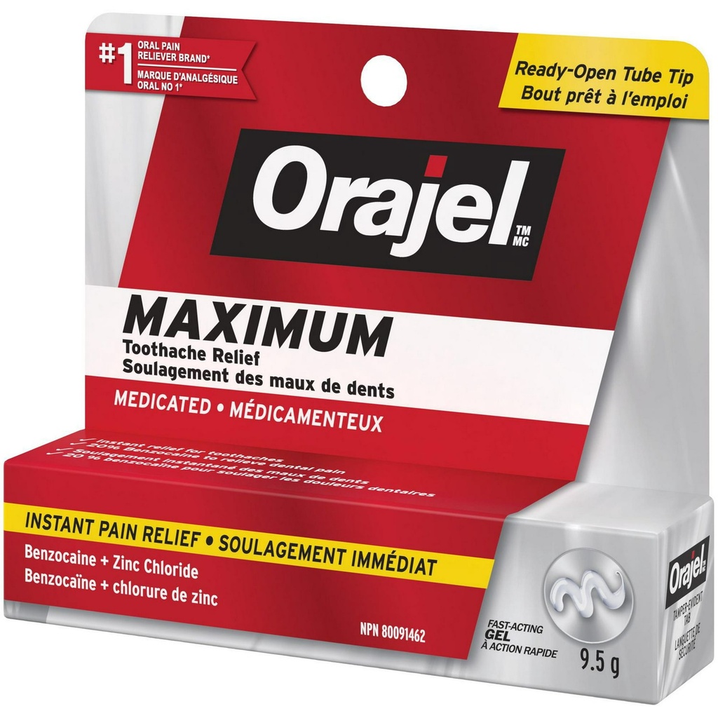 ORAJEL MAXIMUM TOOTH RELIEF 9.5G