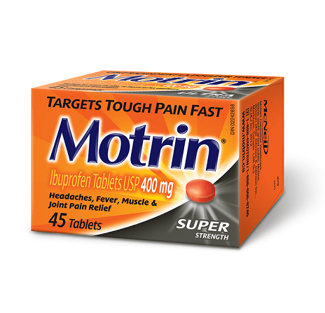 MOTRIN EXT STRENGTH 400MG/ 16CT