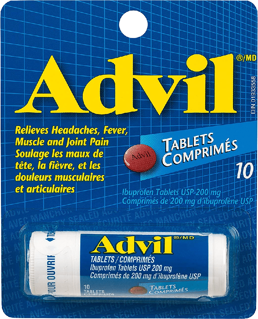 ADVIL TABLETS TUBE 200mg 10ct
