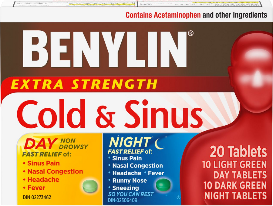 BENYLIN EX ST COLD & SINUS 20CT